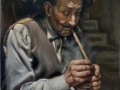 Il Fumatore.70x100 cm jpg