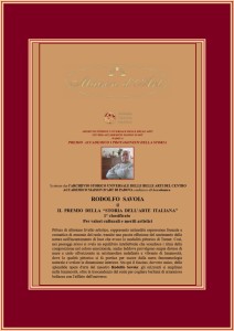 Il premio della Storia dell'Arte Italiana