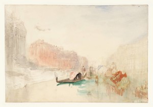 Venice: The Steps of Santa Maria della Salute, looking up the Grand Canal 1840 by Joseph Mallord William Turner 1775-1851