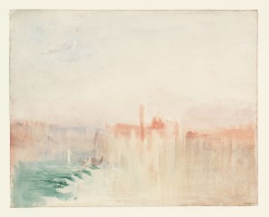 Venice: San Giorgio Maggiore at Sunset, from the Riva degli Schiavoni 1840 by Joseph Mallord William Turner 1775-1851