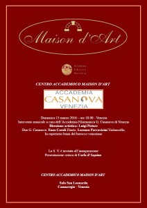 Locandina orchestra Casanova