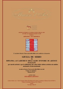 Diploma Accademico dell'Albo d'Onore