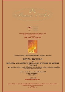 Diploma Accademico dell'Albo d'Onore