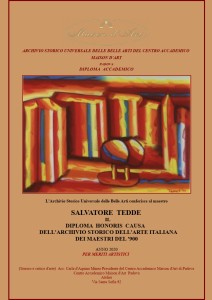Diploma Archivio Storico dell'Arte Italiana