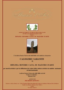 Diploma Honoris Causa maestro d'Arte